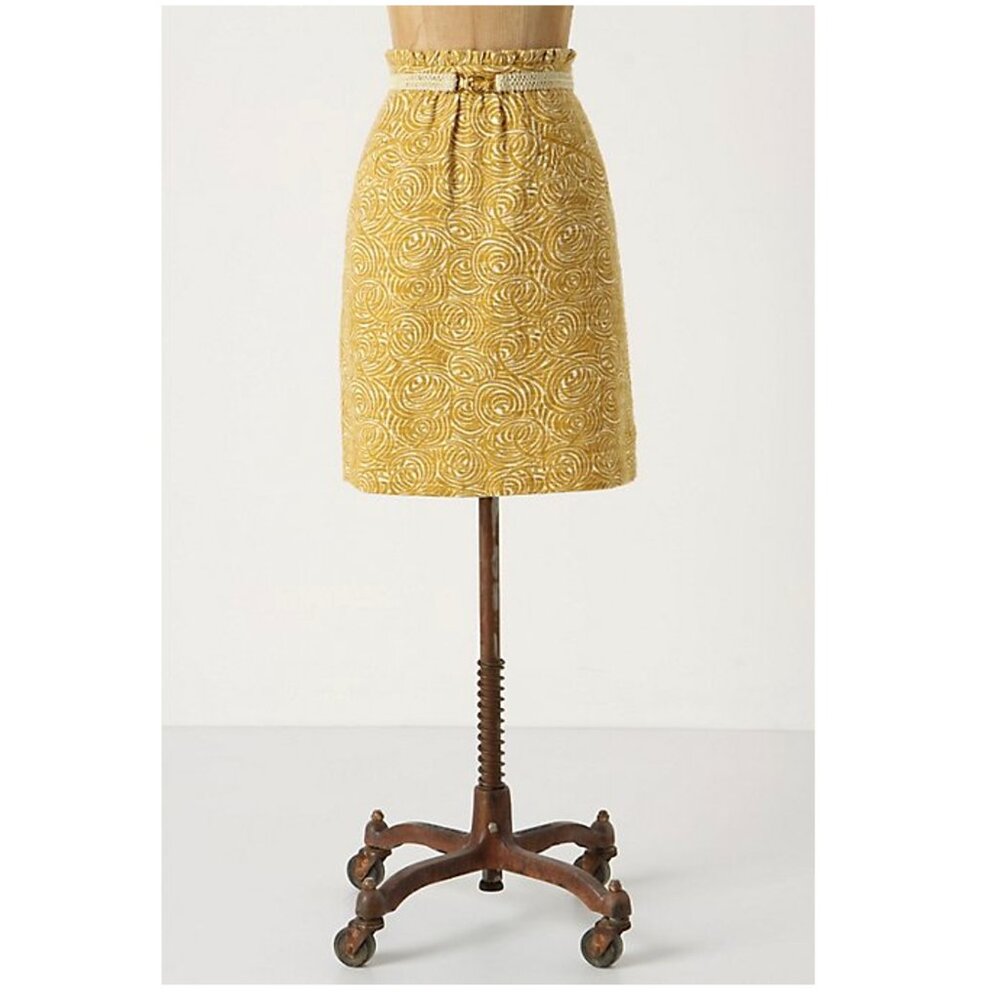 Anthropologie | Elevenses Painted Morning Skirt - Sz 6
